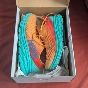 Hoka One One Mens Rincon 3 Orange Running Sneakers Sz 13